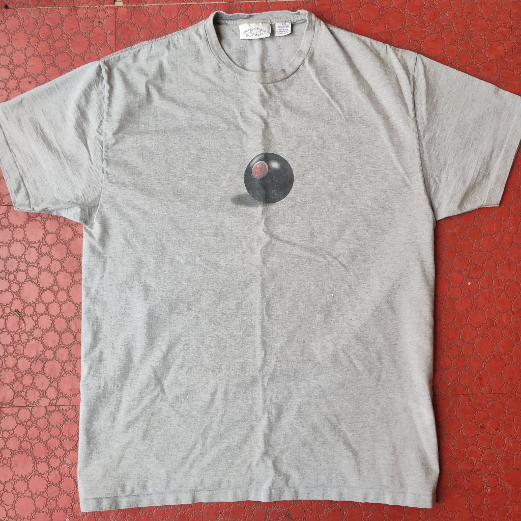 Vtg American Eagle Outfitters T Shirt M Single Stitch Logo 8 Ball Billiards 90s